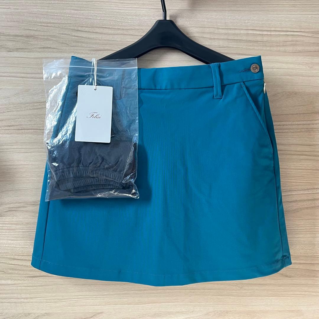 新品★55,000円 BRIEFING&Felisi ゴルフセットアップ 青緑S