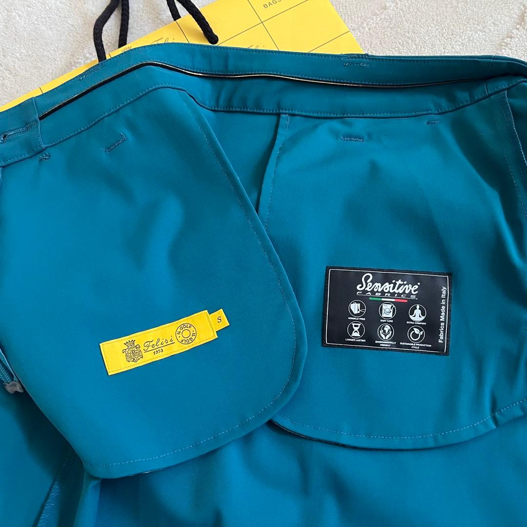 新品★55,000円 BRIEFING&Felisi ゴルフセットアップ 青緑S