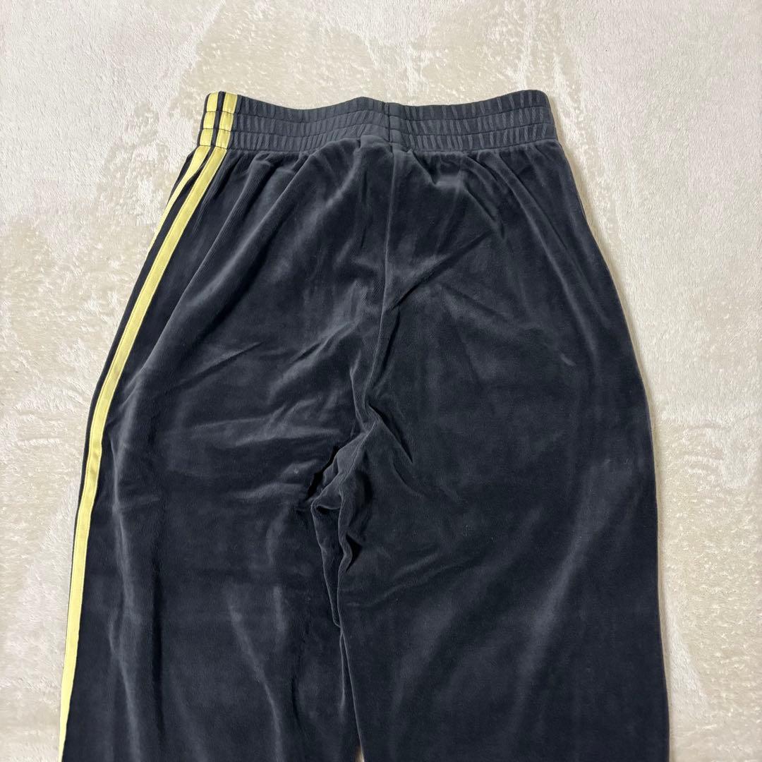 【希少ベロアSST】アディダス オリジナルス セットアップ 黒×黄 Sサイズ