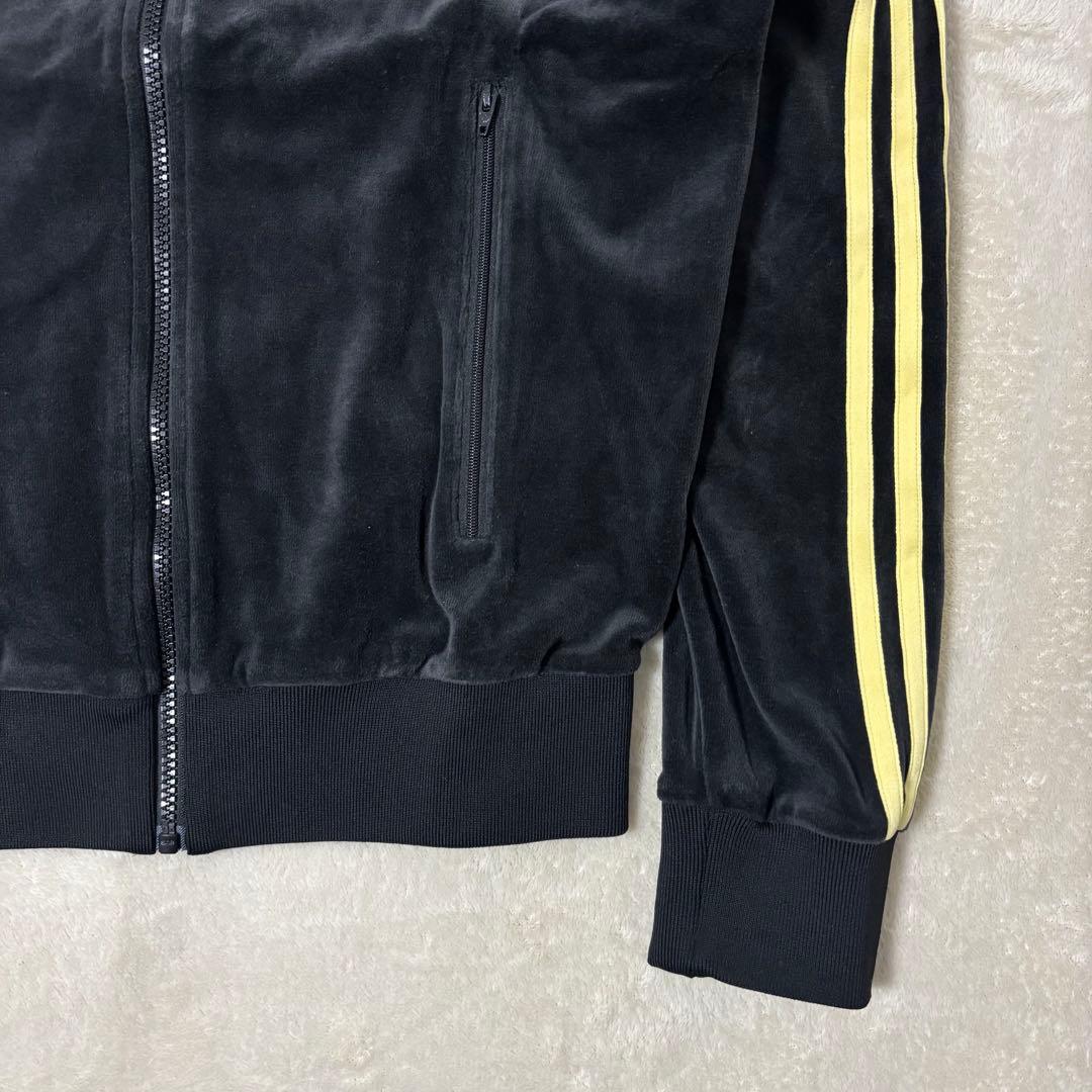 【希少ベロアSST】アディダス オリジナルス セットアップ 黒×黄 Sサイズ