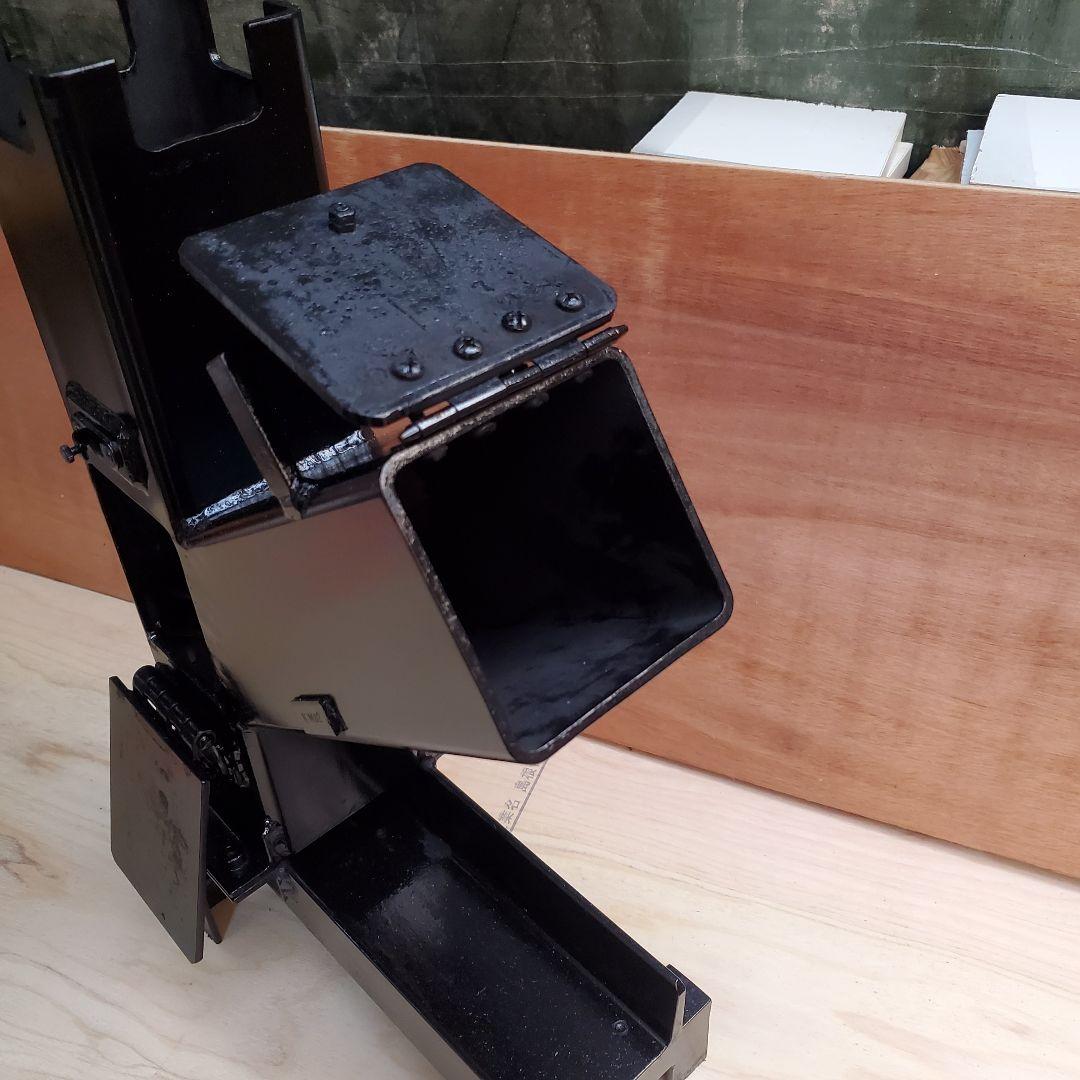 ハンドメイド 壊れない ロケットストーブ 焚き火台 角パイプ 100mm