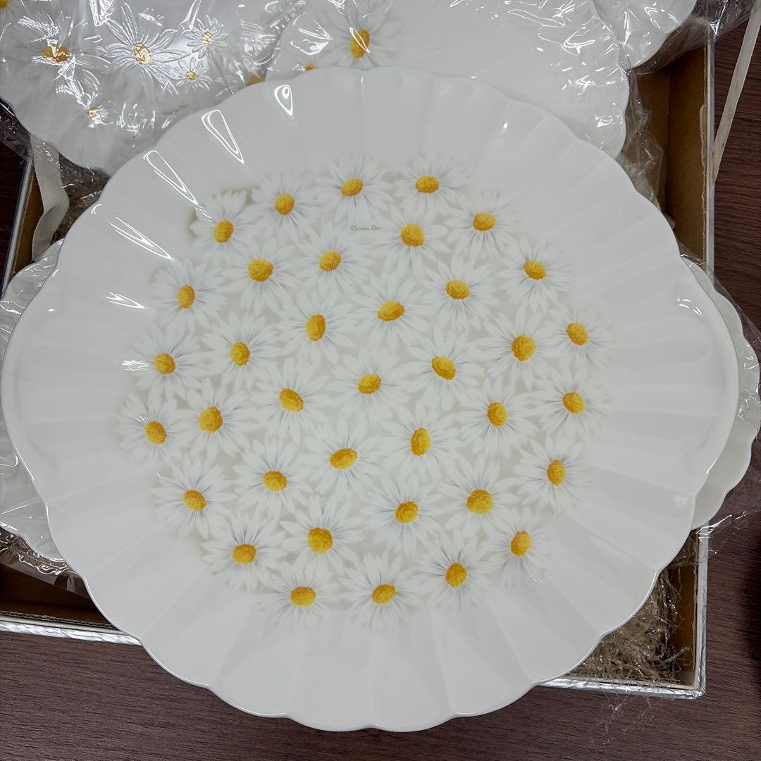 【未使用品】クリスチャンディオール　マーガレット柄　パーティセット　ヴィンテージ