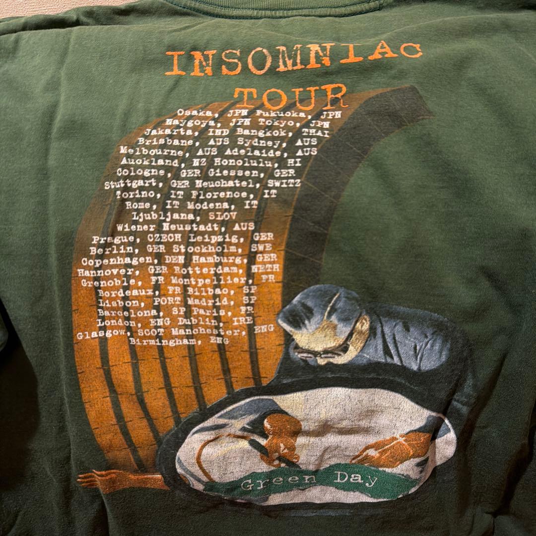 当時物　Green Day Insomniac Tシャツ