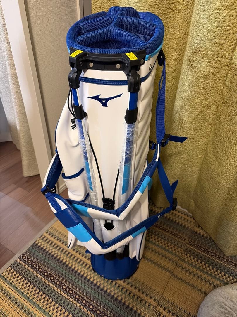 ミズノ Tour Stand Prime キャディバッグ ホワイト×ブルー