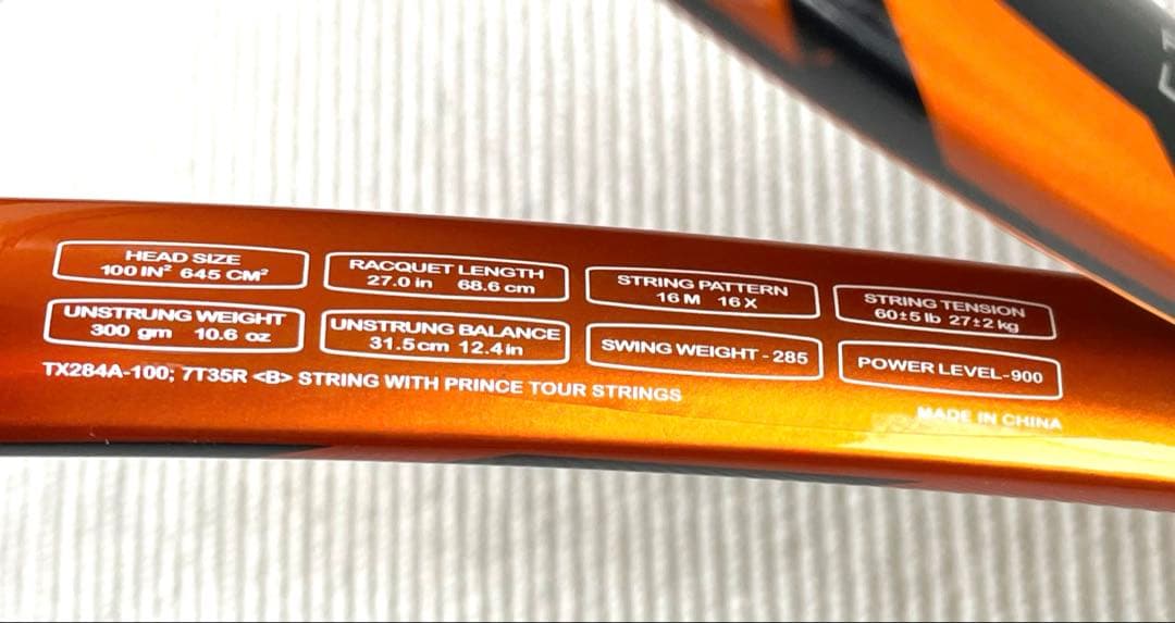 【中古】Prince Tour 100T ESP ラケット /G2 グリップ交換