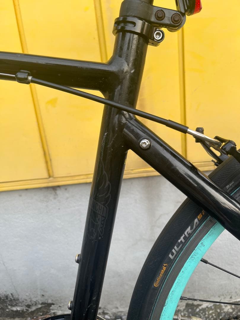 【けんいちせ】Bianchi ROMA 4 クロスバイク ブラック アルミ