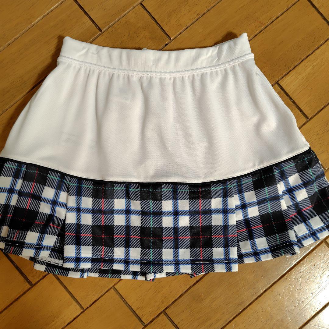 バボラレディースチェック柄テニスウェア セットアップ