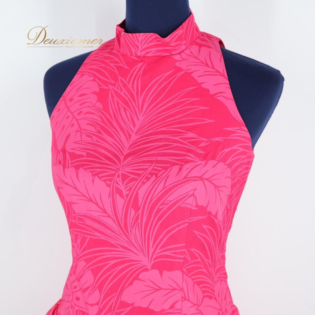 【美品 日本製 フラダンス衣装】ピンク ALOHA STANDARDS ドレス