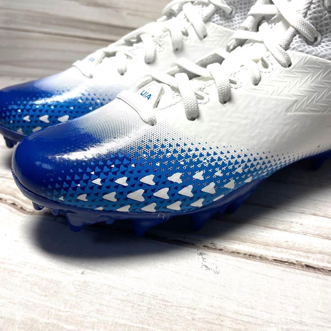 Under Armour サッカーシューズ 4Y ホワイト/ブルー