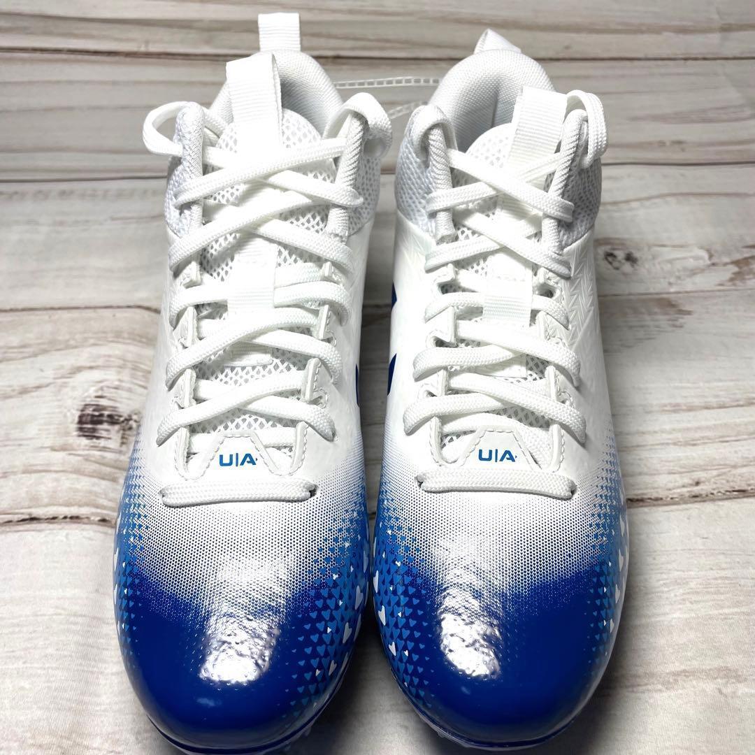 Under Armour サッカーシューズ 4Y ホワイト/ブルー