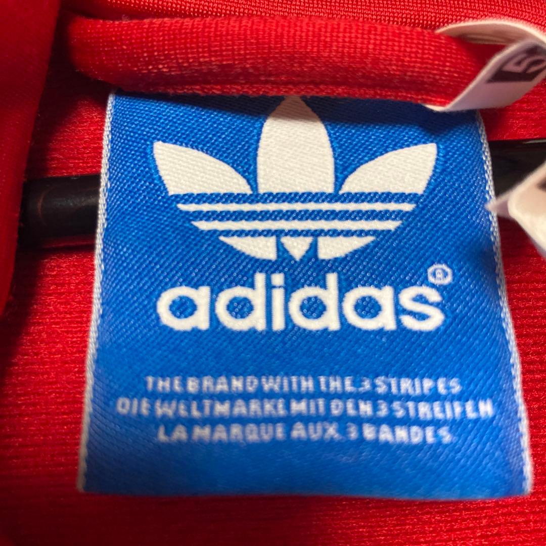 US企画　adidas トラックジャケット 赤色　L