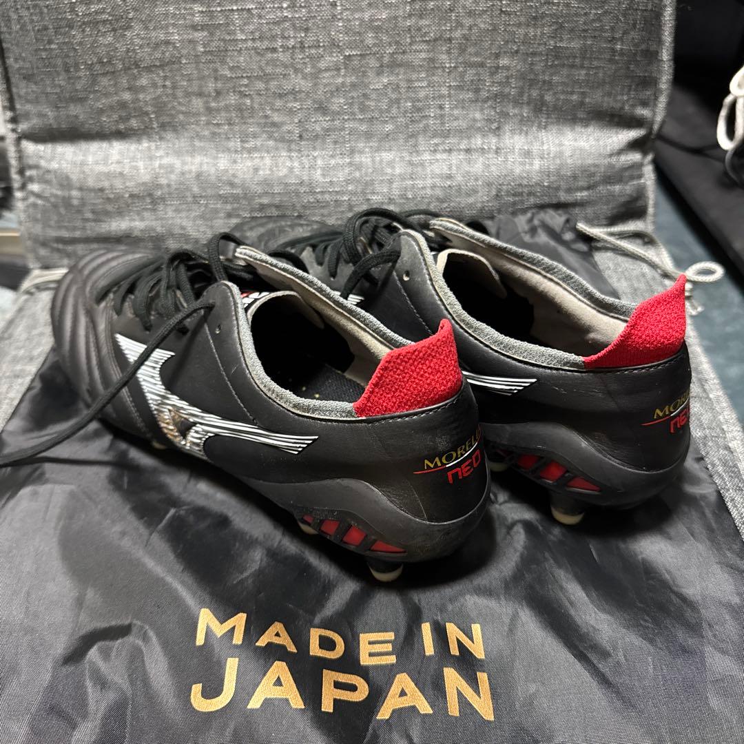 Mizuno Morelia Neo サッカーシューズ ブラック/レッド27cm