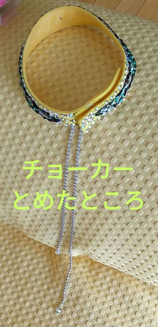 社交ダンス スタンダードドレス チョーカー付
