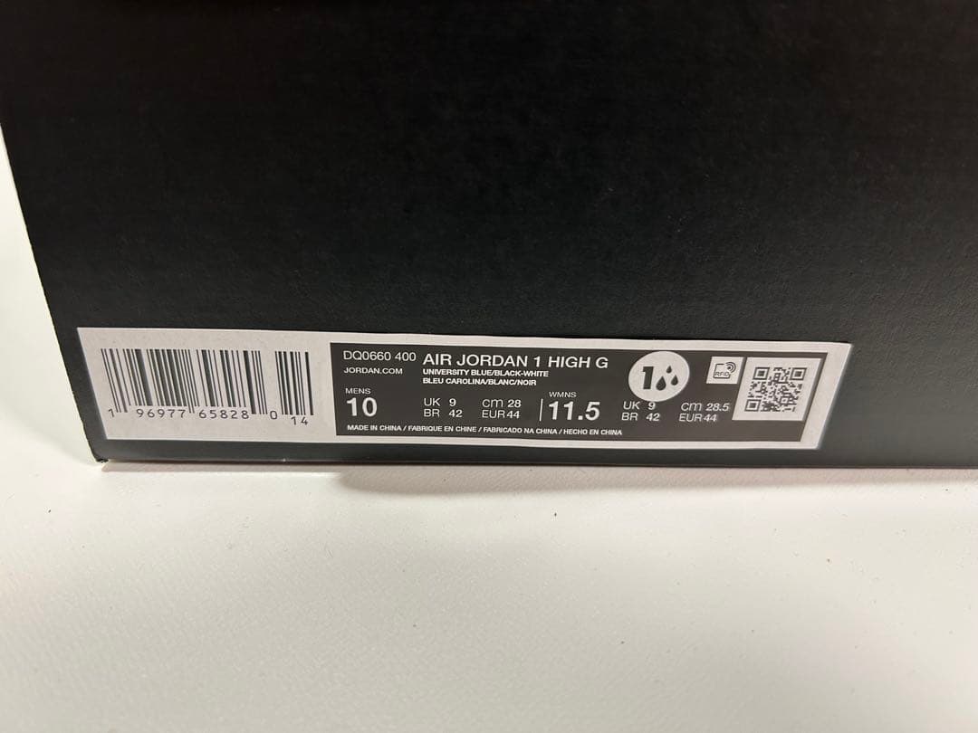 【新品】28cm NIKE エアジョーダン1ハイ ゴルフ ユニバーシティブルー