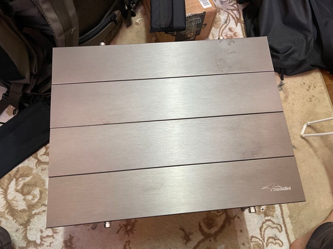 TravelBirdキャンプ超軽量テーブル×2 追加パネル3枚付き