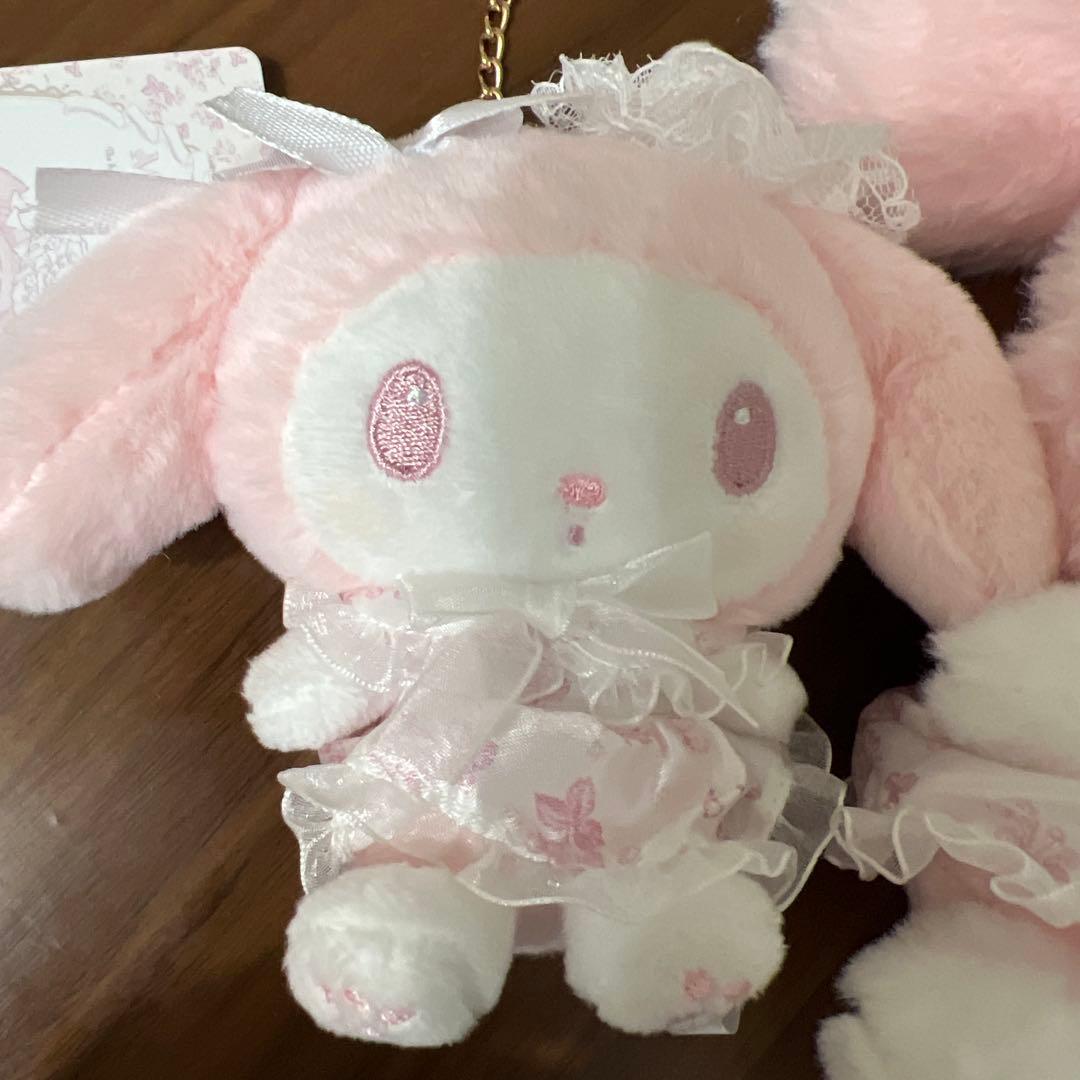 マイメロディ 白いちごのティータイム ふわくたぬいぐるみマスコット　サンリオ新品
