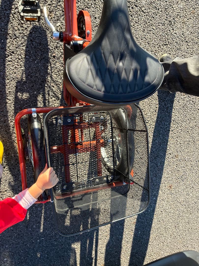 未使用（試走のみ）　電動アシスト三輪車 TROIS オレンジ　直接受け渡し