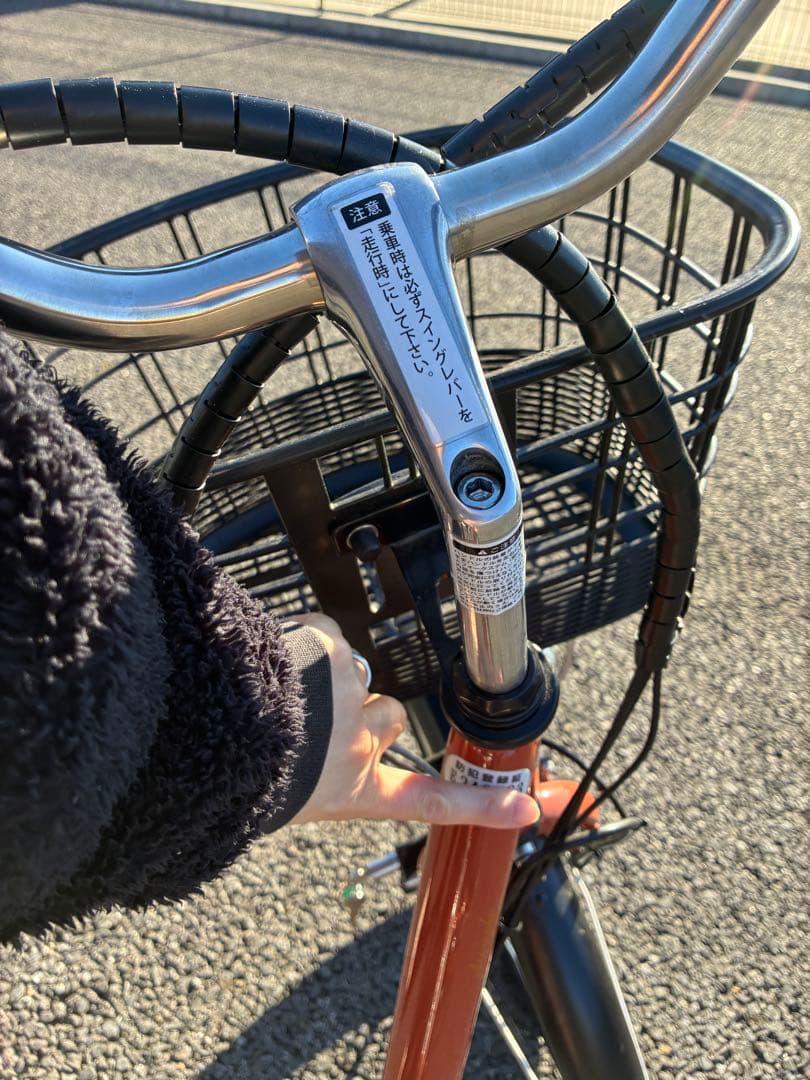 未使用（試走のみ）　電動アシスト三輪車 TROIS オレンジ　直接受け渡し