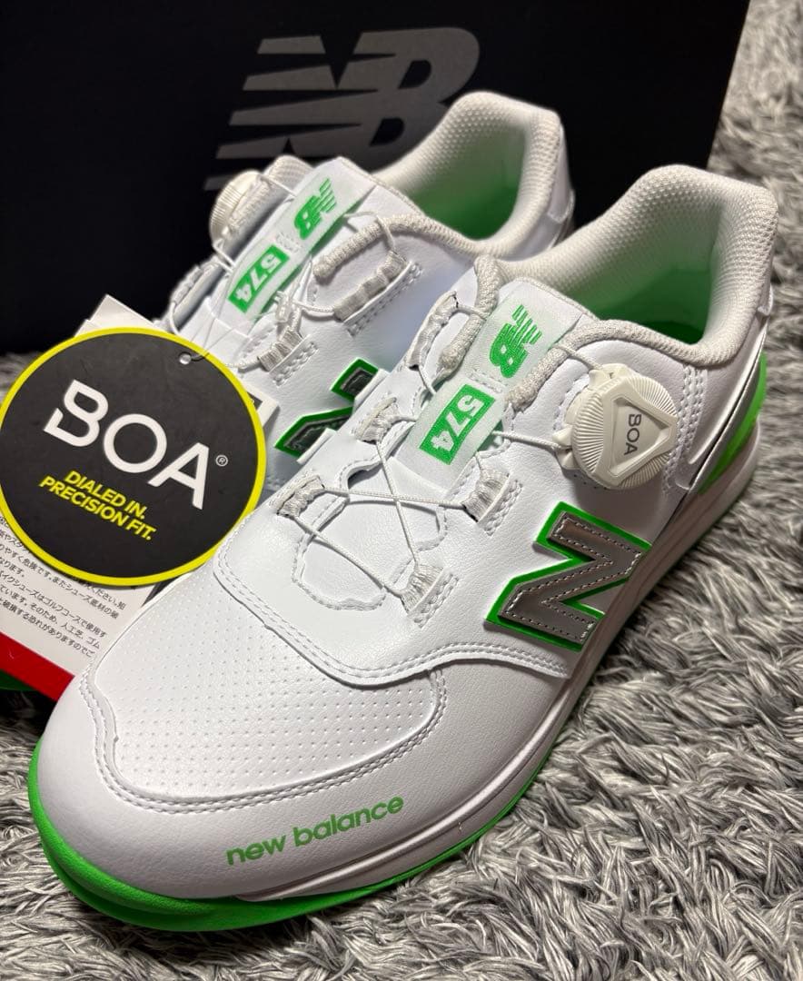 【新品】New Balance 574 ゴルフシューズ グリーン