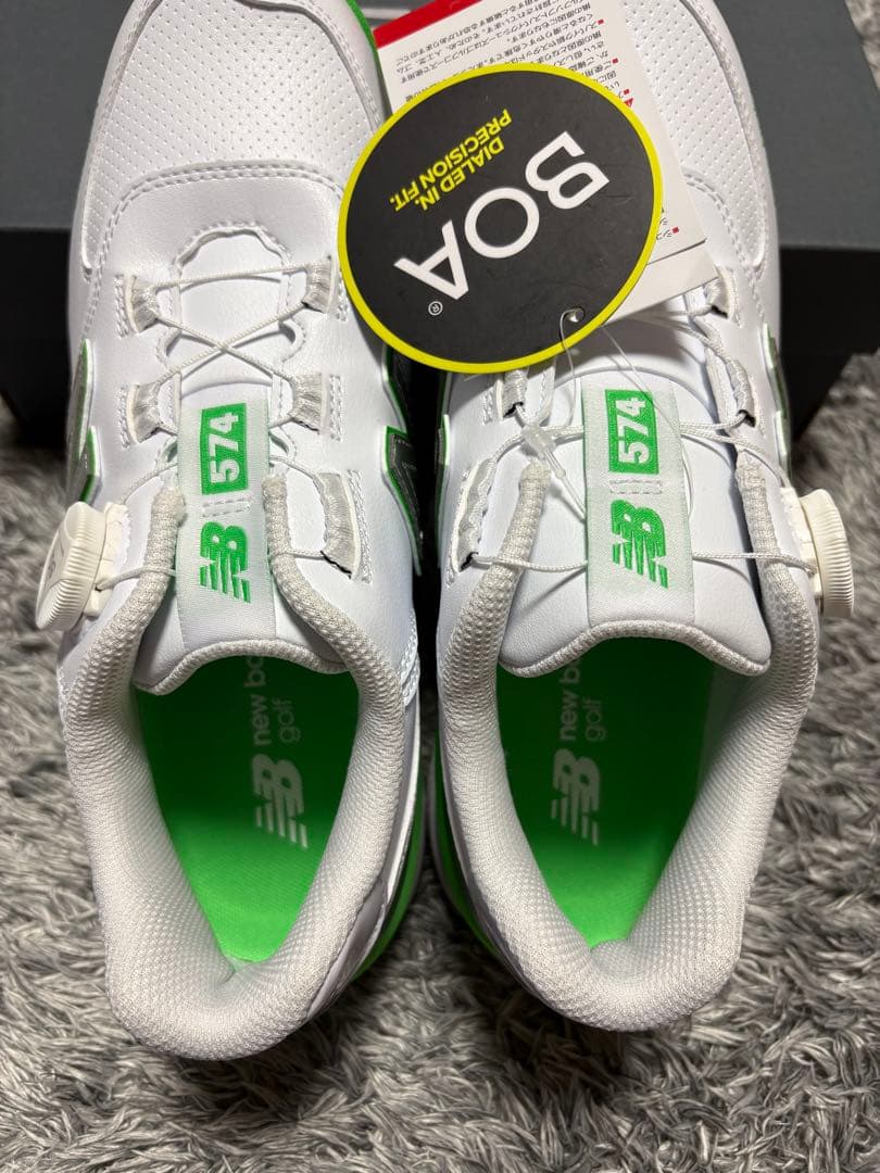 【新品】New Balance 574 ゴルフシューズ グリーン
