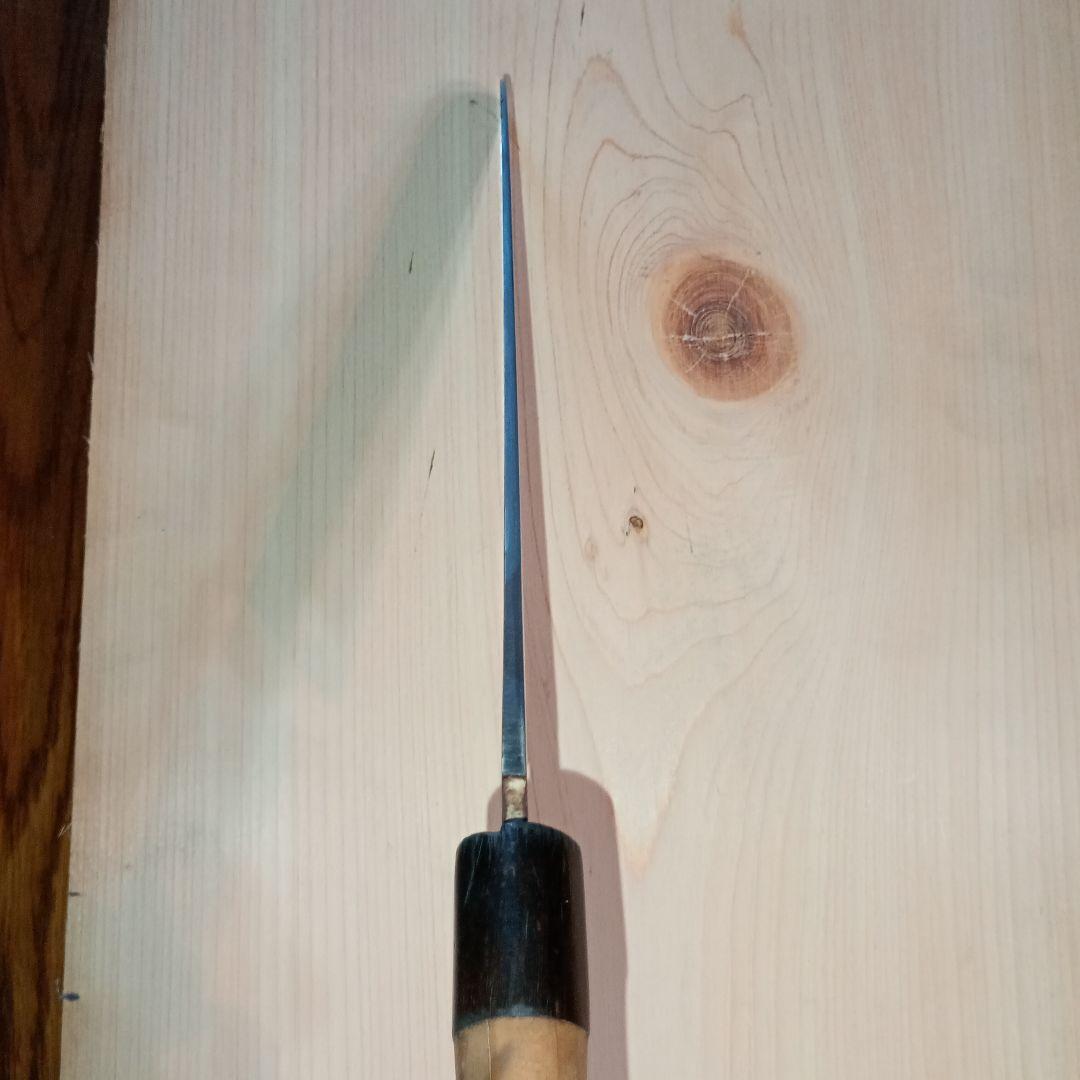 有次　鎌形　薄刃包丁　片刃　全長360mm