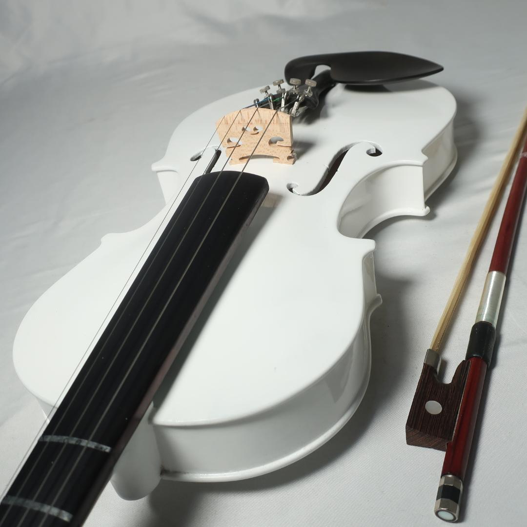 美品 Hallstatt V-12/WH ホワイトバイオリン 4/4 ケース付
