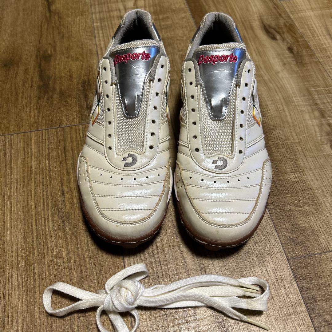 Desporte フットサルシューズ ホワイト屋外用