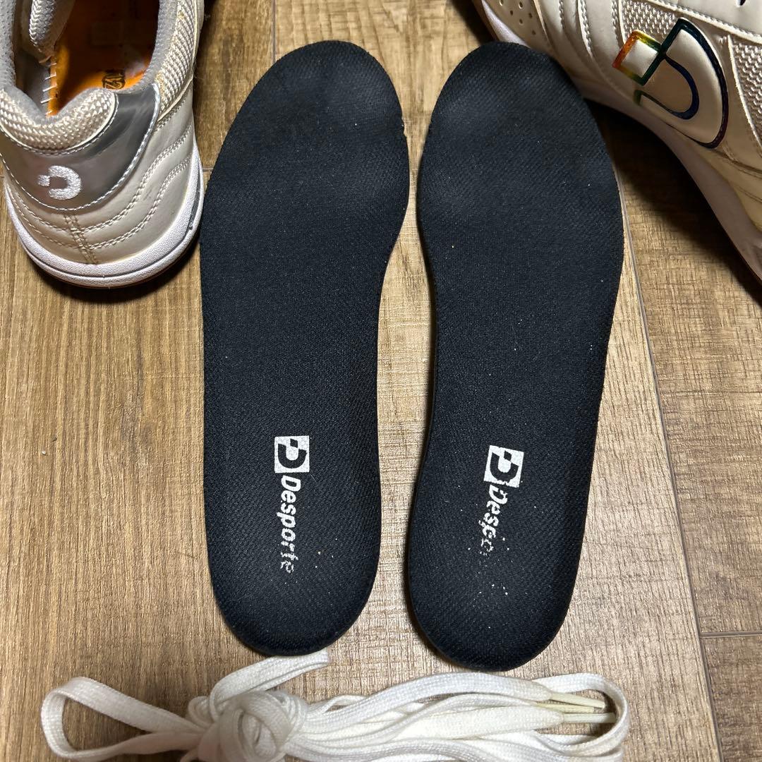 Desporte フットサルシューズ ホワイト屋外用