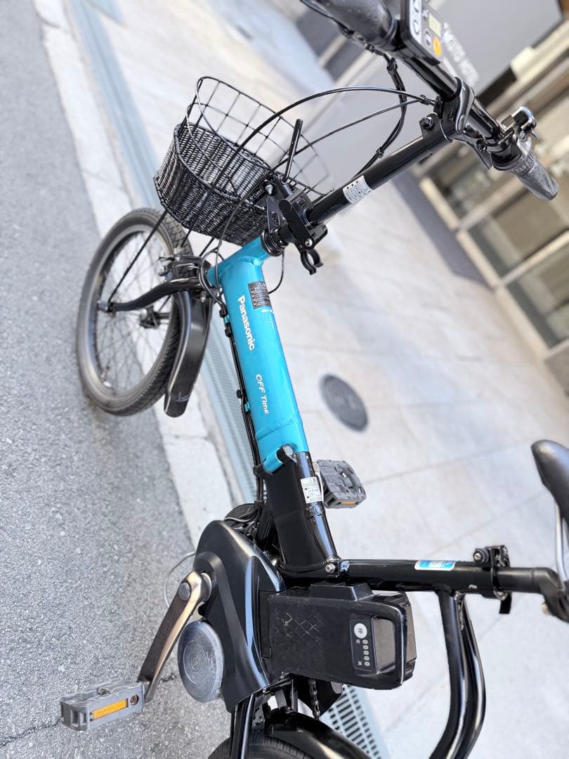 大阪府　パナソニック OFF TIME 電動アシスト自転車　バッテリー8ah