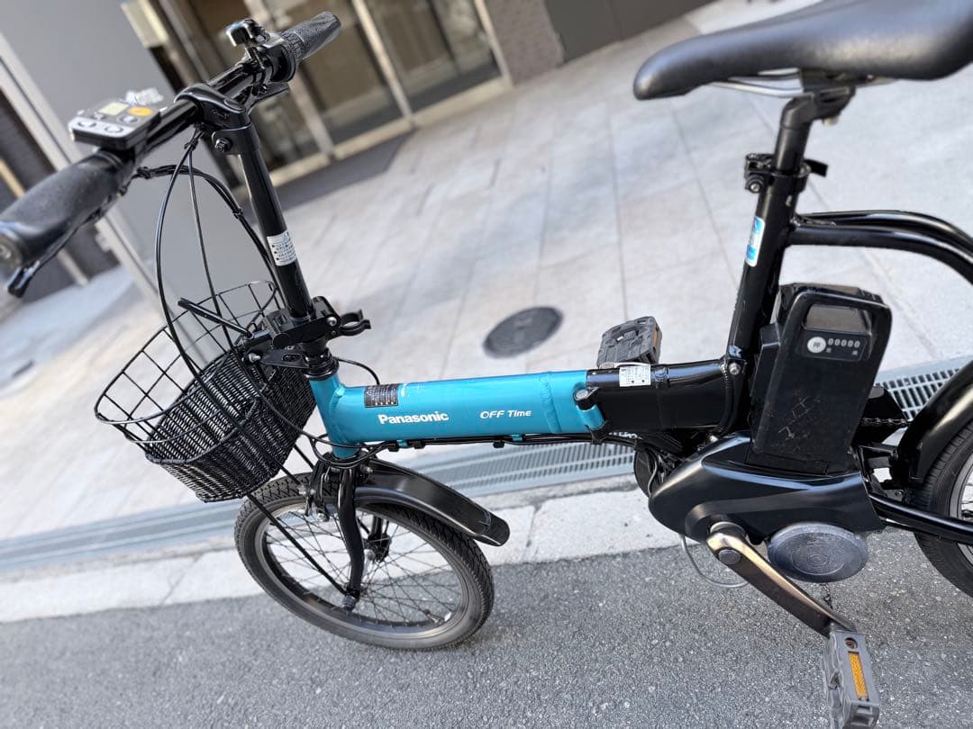 大阪府　パナソニック OFF TIME 電動アシスト自転車　バッテリー8ah