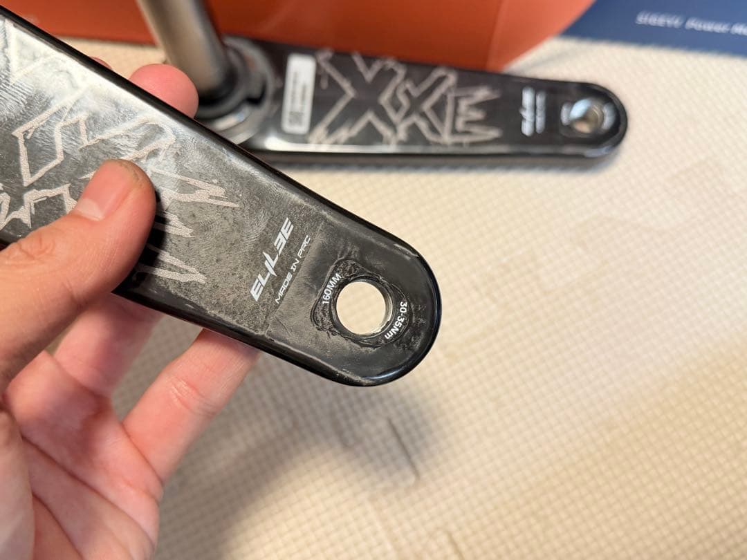 ELILEE カーボンクランク　x310 sigeyパワーメーター付　160mm