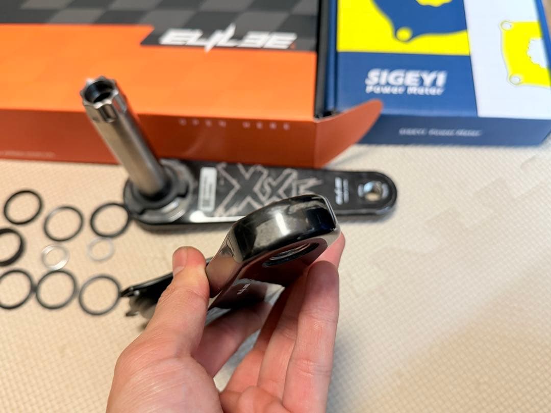 ELILEE カーボンクランク　x310 sigeyパワーメーター付　160mm