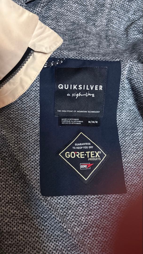 クイックシルバー　アルダージャケット　M GORE-TEX