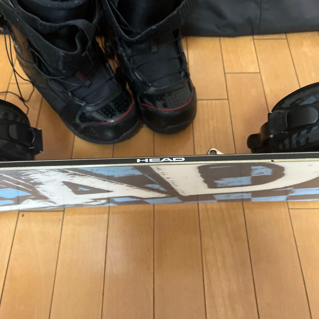 HEAD スノボ スノーボード 一式 靴27cm 収納スノボバッグセット
