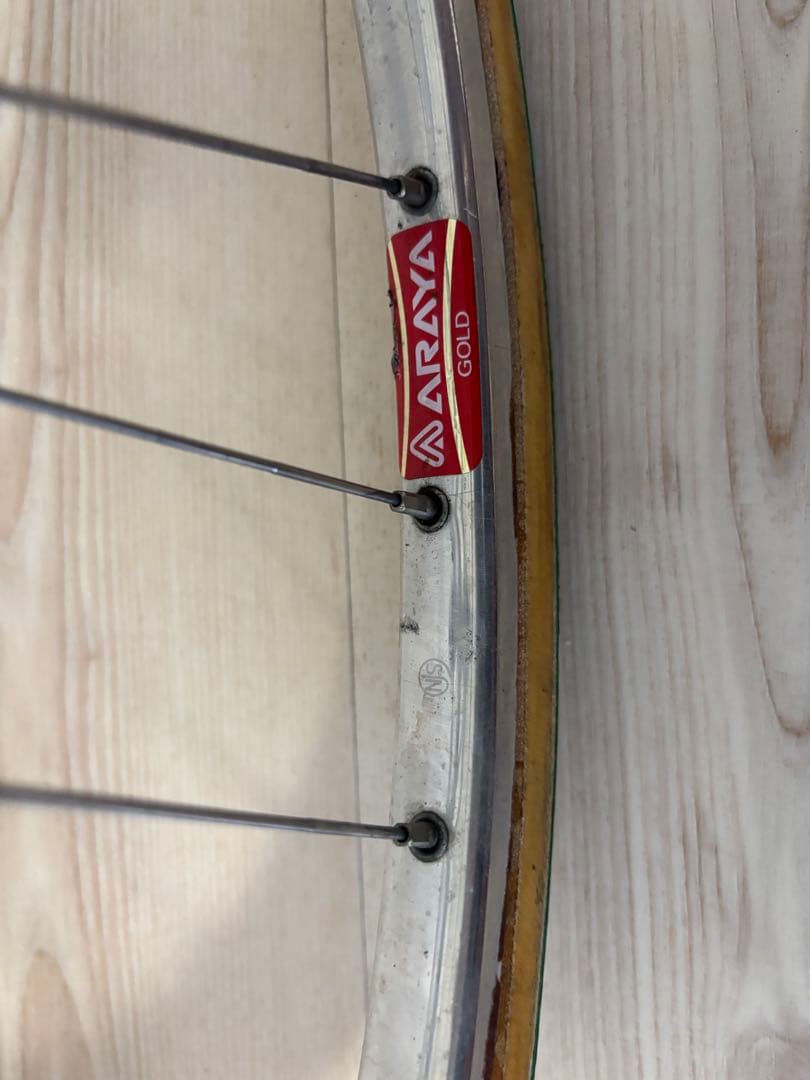 DUR-ACE ARAYA GOLD 完組ホイール 前後　njs 競輪