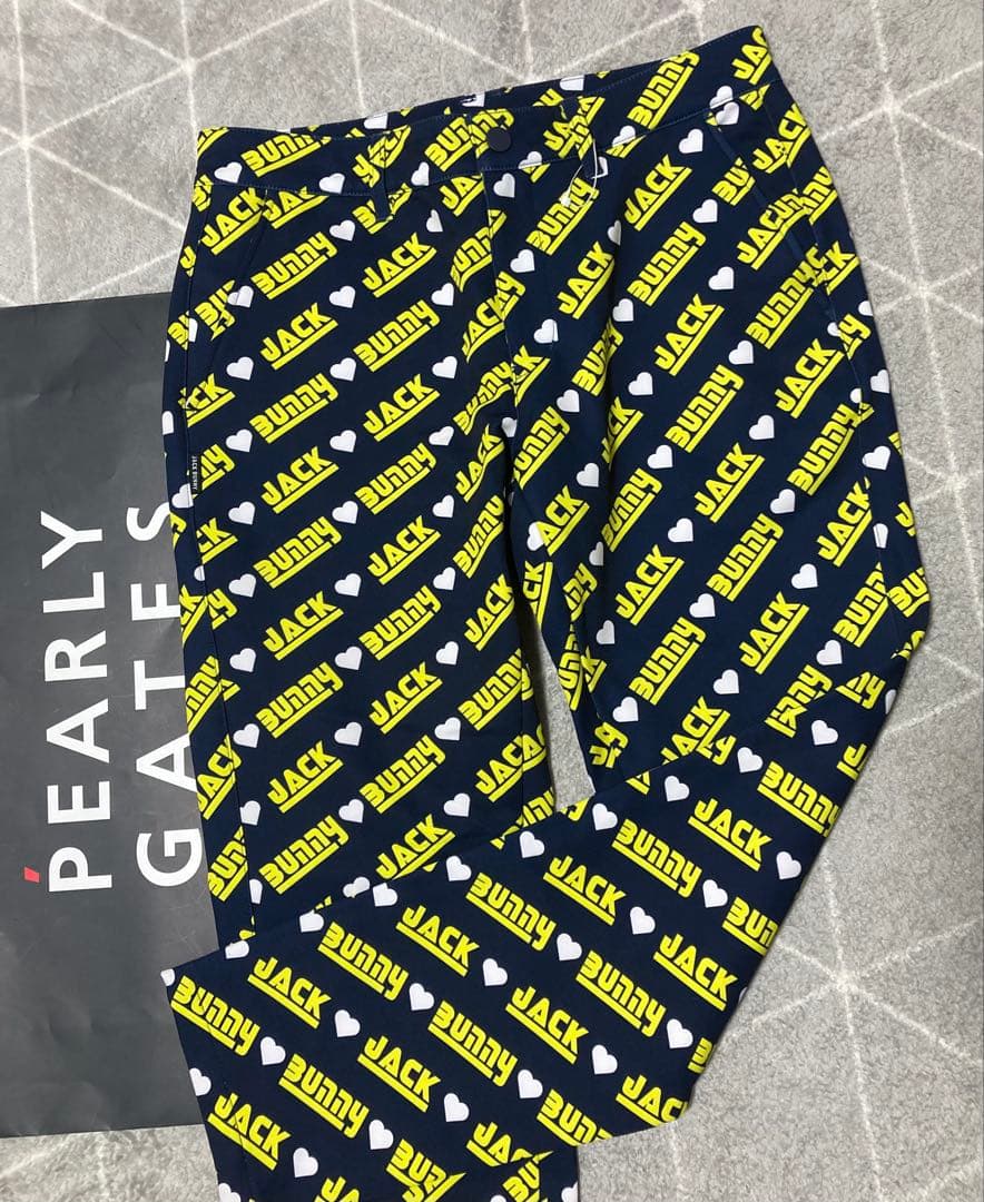 新品 ジャックバニー 2WAYストレッチツイルボンディングパンツ(5)L/紺