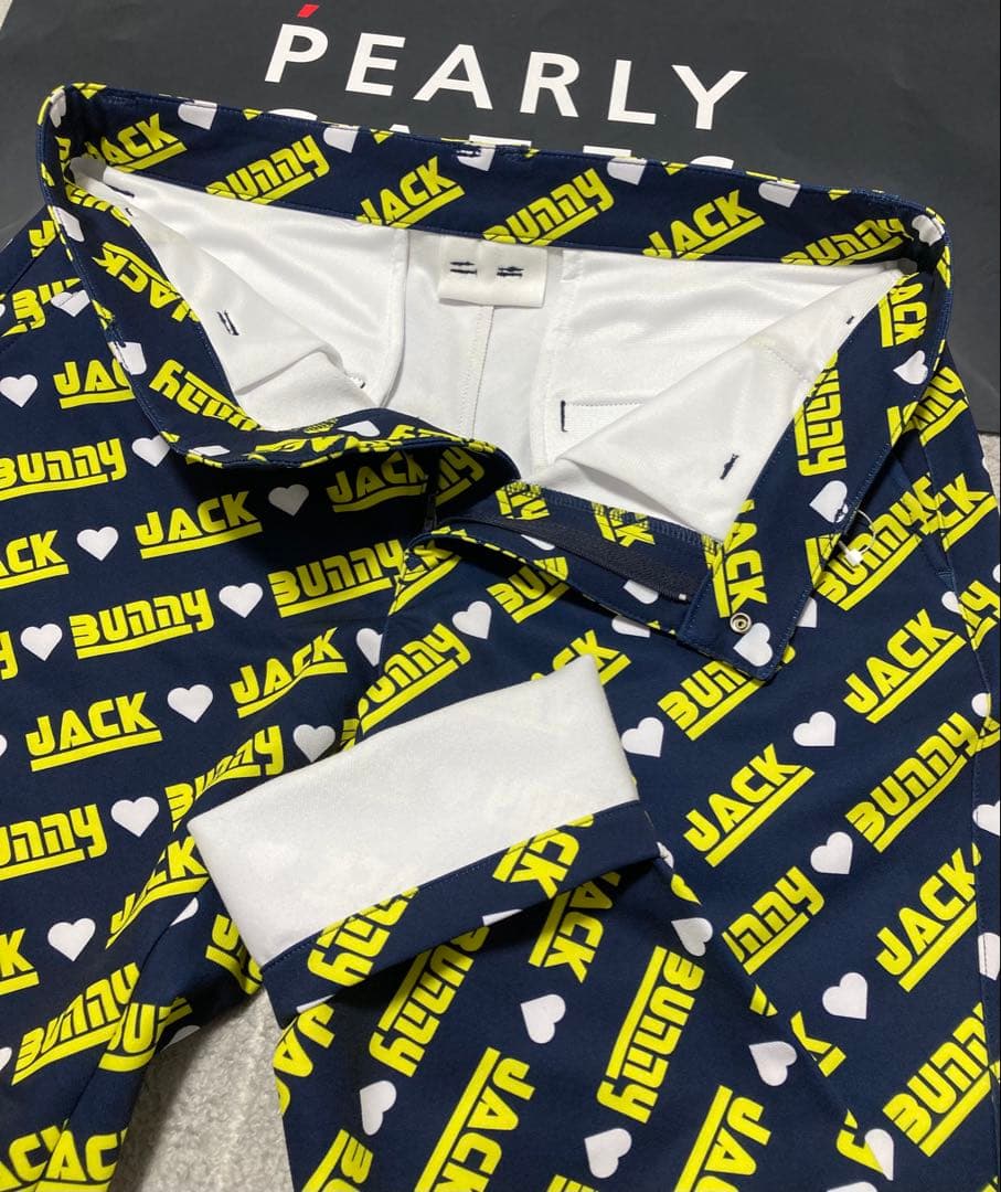 新品 ジャックバニー 2WAYストレッチツイルボンディングパンツ(5)L/紺