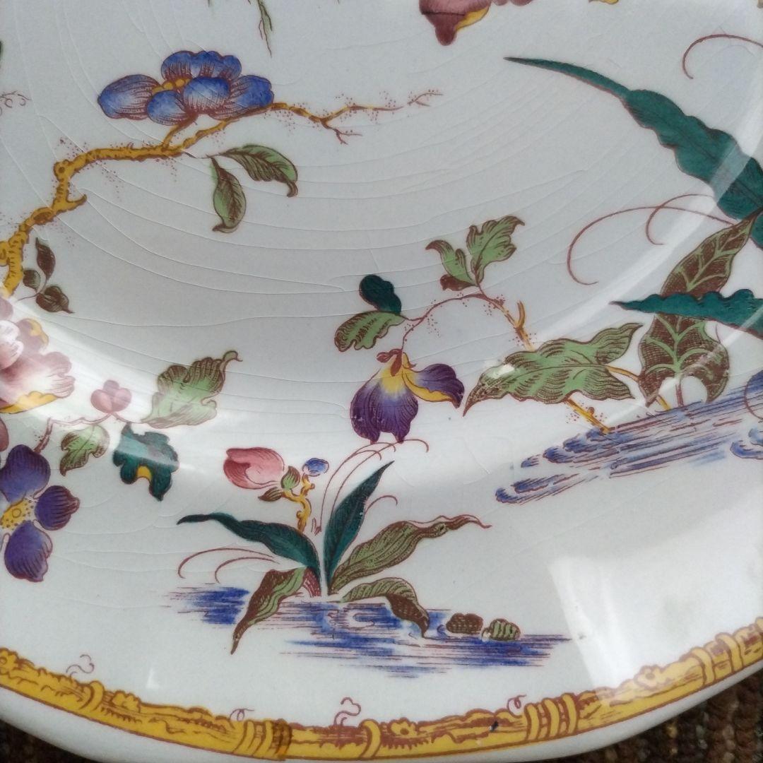 【美品】ウェッジウッド　デボンローズ／デヴォンローズ　ディナー皿　２枚　貫入あり