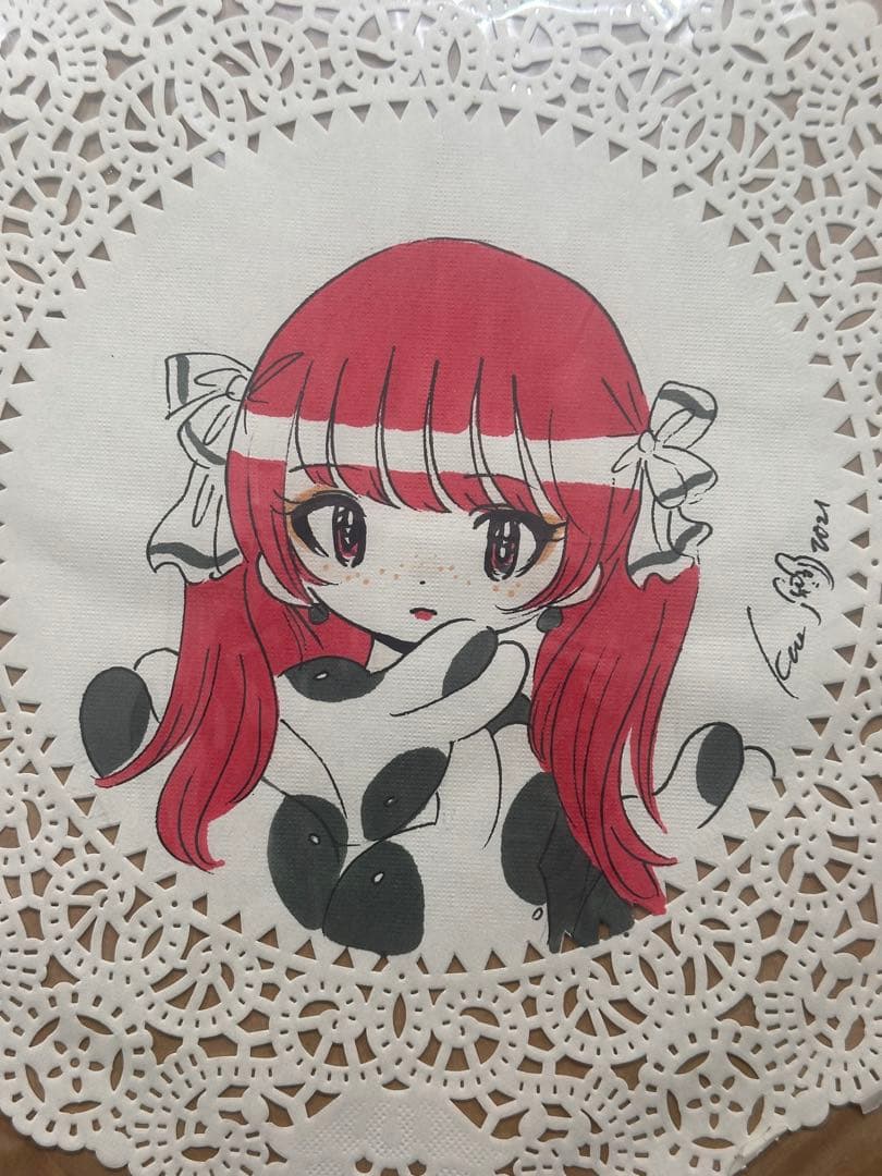 田中かえ イラスト 原画 サイン入り 未開封