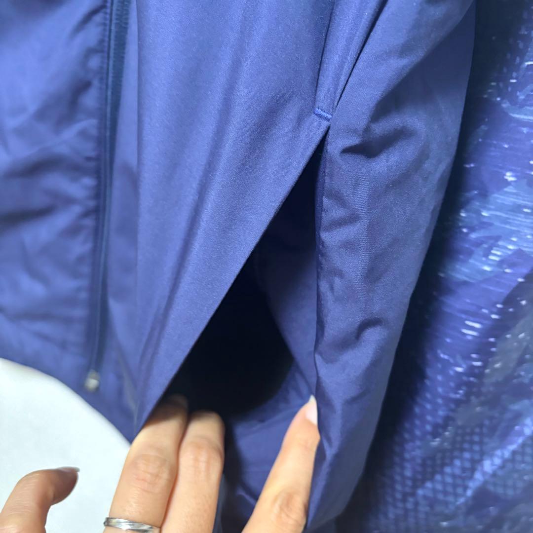 ミズノ ウインドブレーカー上下セットアップ ジャケット パンツ レディースL 紺