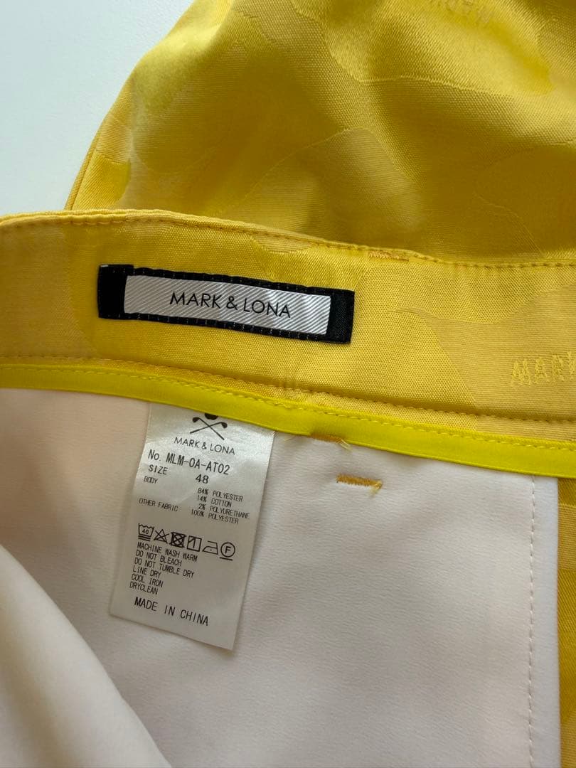 MARK & LONA カモフラージュパンツ イエロー 48