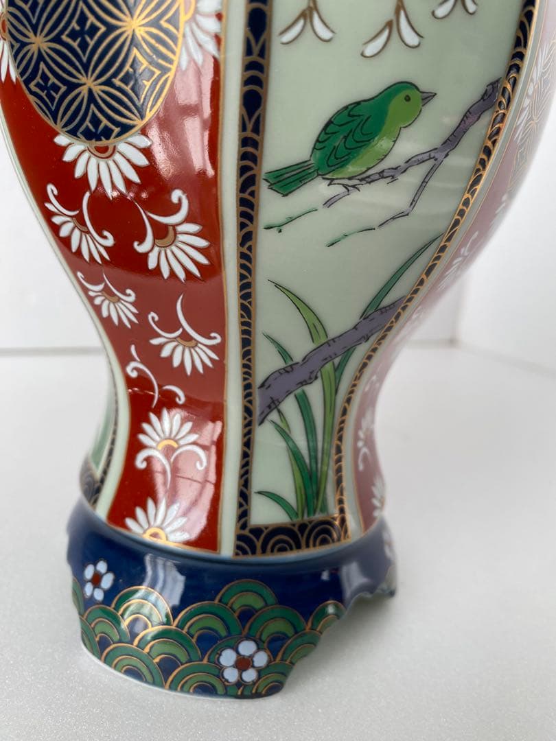 新品同様◆未峰窯 古伊万里 色絵金彩 金襴手様式 沈降壺 將軍壺 沈香壺