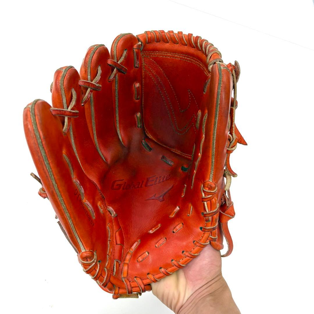 S*i様 Mizuno Global Elite 軟式野球グローブ オレンジ