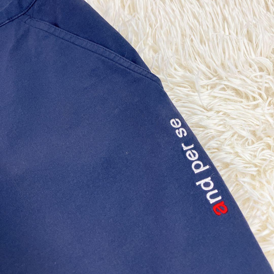 ✨美品✨アンパスィ　ゴルフウェア　メンズ　パンツ　ネイビー　L ストレッチ