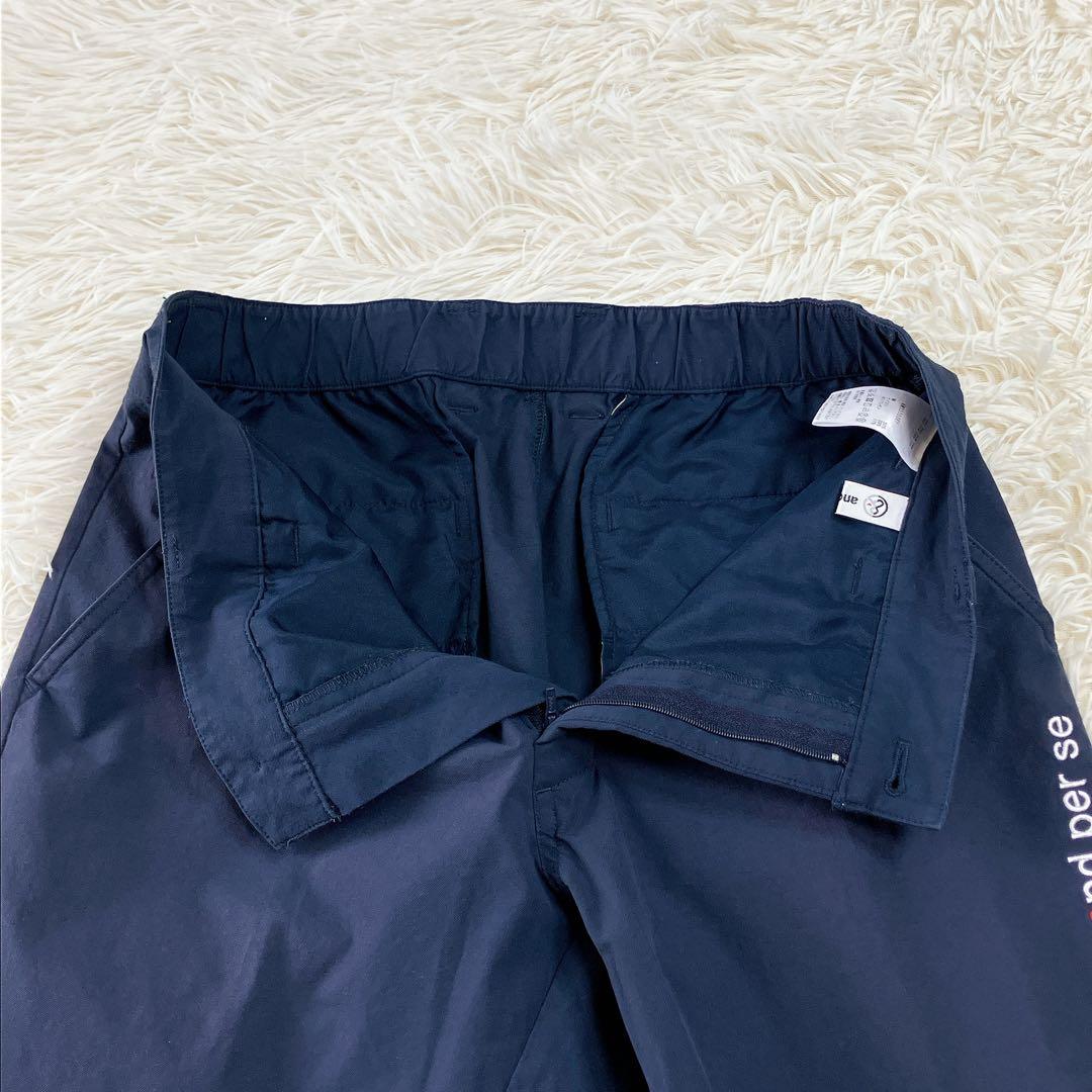 ✨美品✨アンパスィ　ゴルフウェア　メンズ　パンツ　ネイビー　L ストレッチ