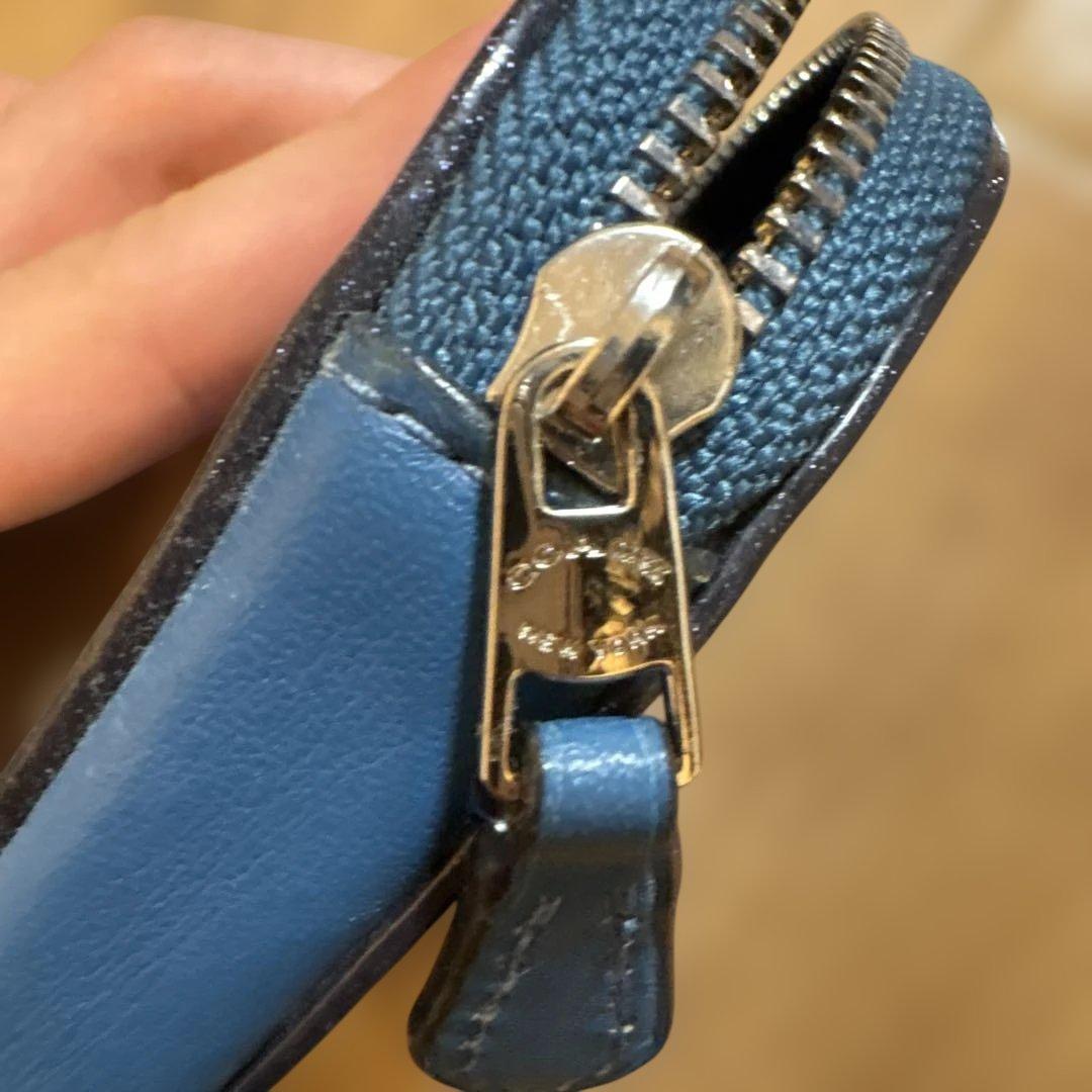 COACH　パックマン　コラボ　ケース　ブルー