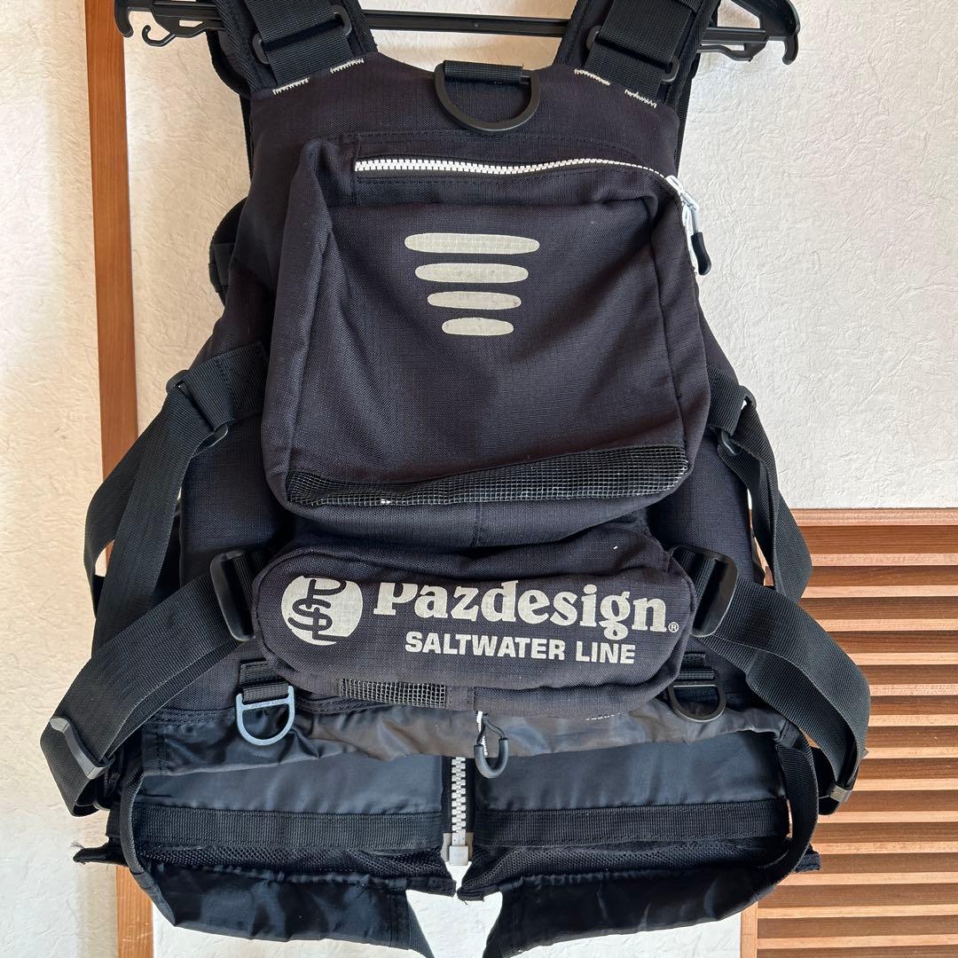 Pazdesign フィッシングベスト ブラック パズデザイン