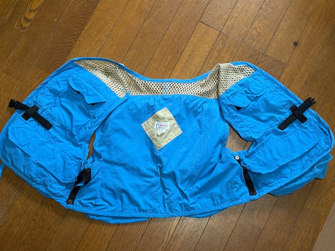 Orvis ビンテージ フィッシングベスト S 青