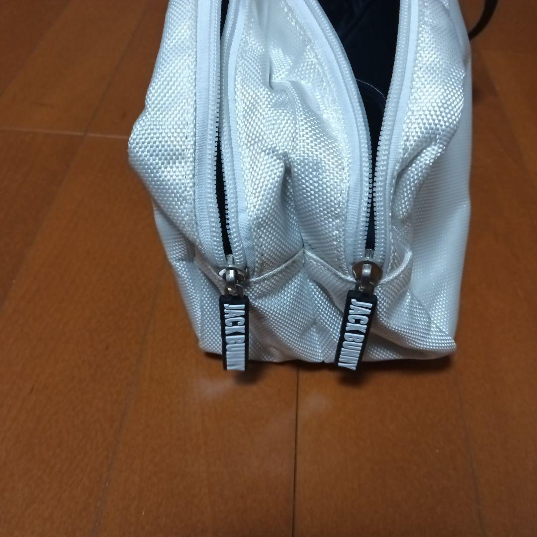 JACK BUNNY ホワイトポーチ 2ポケット