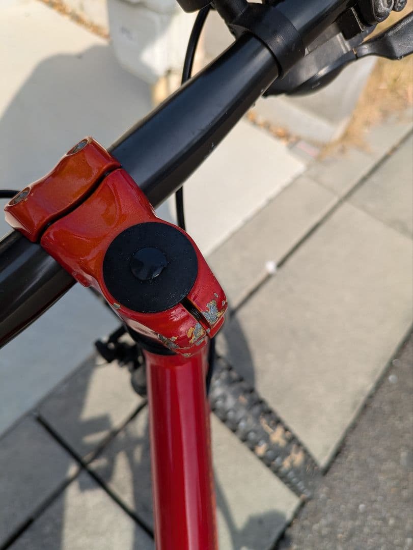 ヨッシー　　ヨツバサイクル　ジュニア用レッドマウンテンバイク